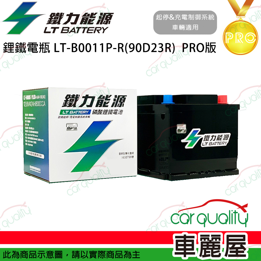 【鐵力能源】PRO版 超長壽命鋰鐵電瓶 鋰鐵電池 LT-B0011P-R(90D23R)