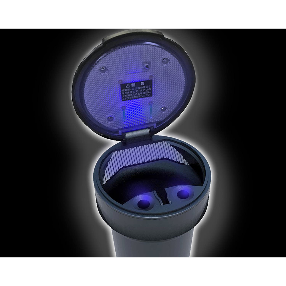 【SEIKO 精工】太陽能夜間感應式LED燈煙灰缸 ED-206(車麗屋)